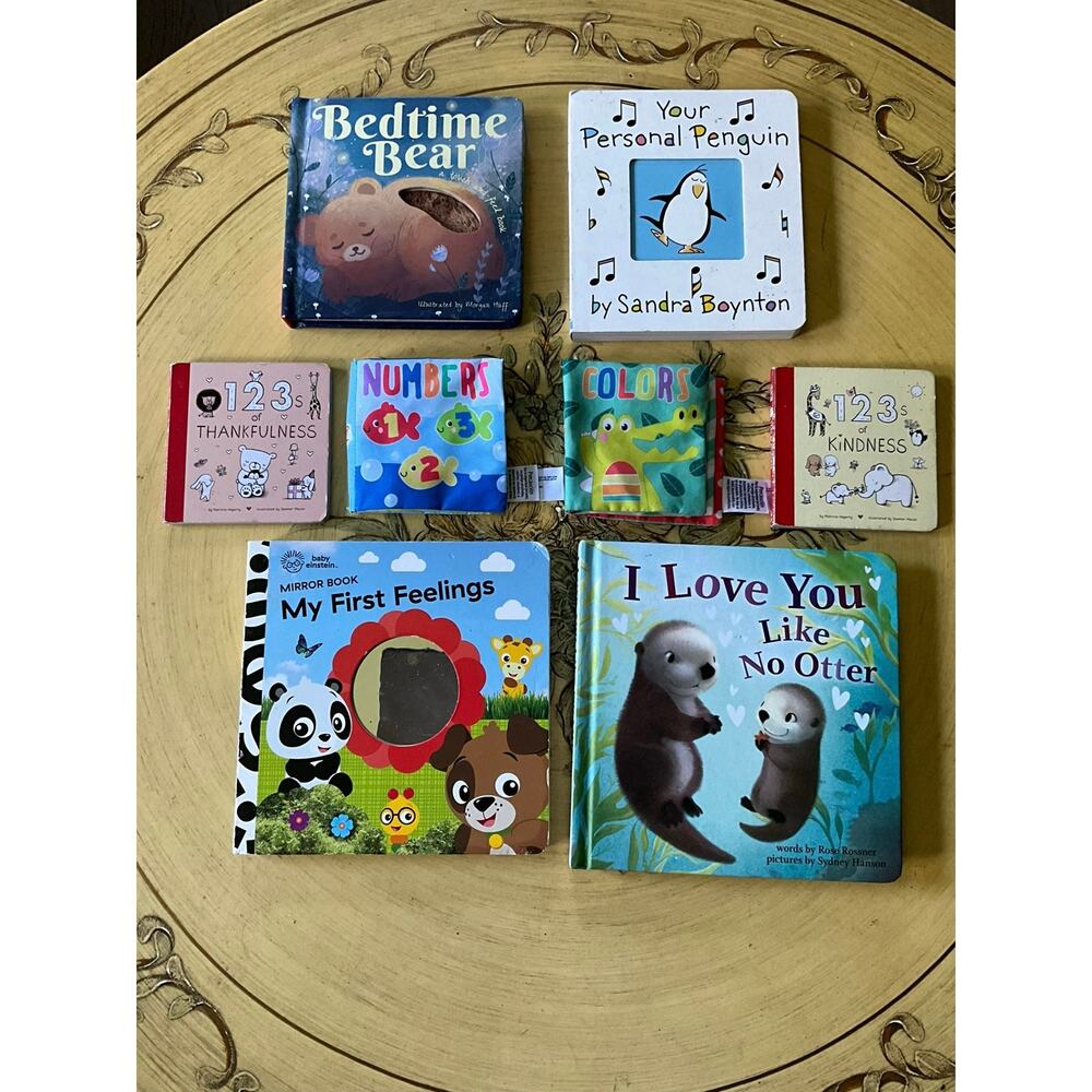 Set of 8 non tearable baby books